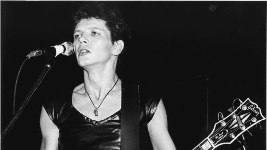 Iva Davies performing with Flowers, circa 1978.