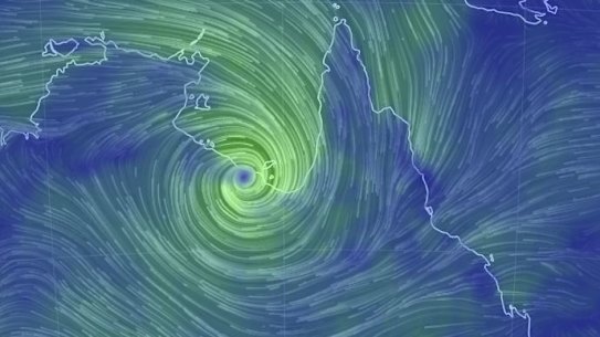 Tropical cyclone Esther made landfall near the Northern Territory/Queensland border about midday on Monday.