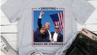 Trump T-shirts were available minutes after the shooting.