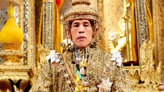 King Maha Vajiralongkorn  is crowned in May 2019.