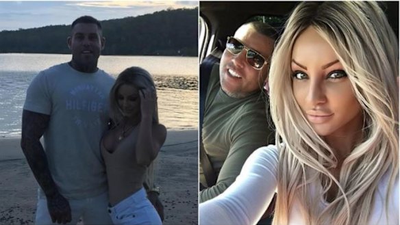 Bikie Liam Scorsese and his then partner Chireez Beytell. 