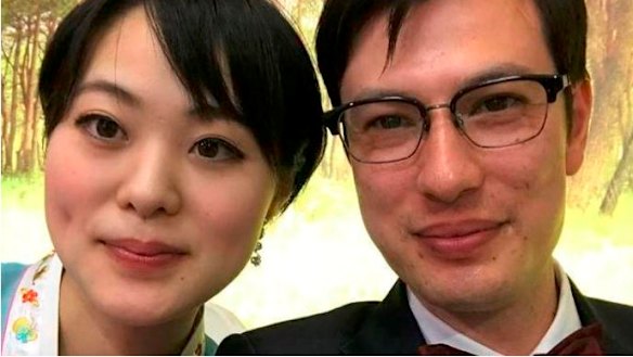 Alek Sigley and his wife Yuka.