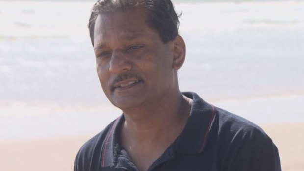 The father of Alvin Prasad was on the Gold Coast during the search on Sunday.