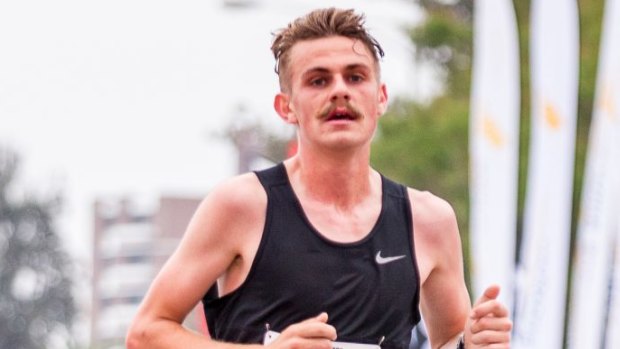 Taking it in his stride: Victorian runner Jack Rayner.