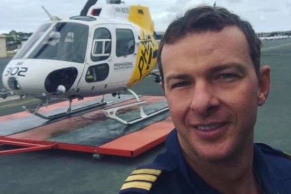 Ashley Jenkinson, the pilot who died in the Gold Coast helicopter crash.