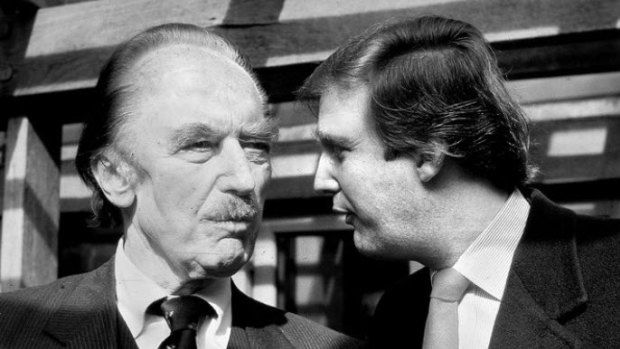 President Donald Trump (right) with his father, legendary New York City builder Fred Trump. 
