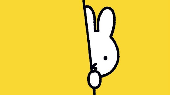 Miffy, the little white rabbit, first drawn by Dutch illustrator Dick Bruna in 1955.