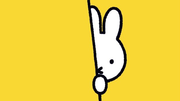 Miffy, the little white rabbit, first drawn by Dutch illustrator Dick Bruna in 1955.