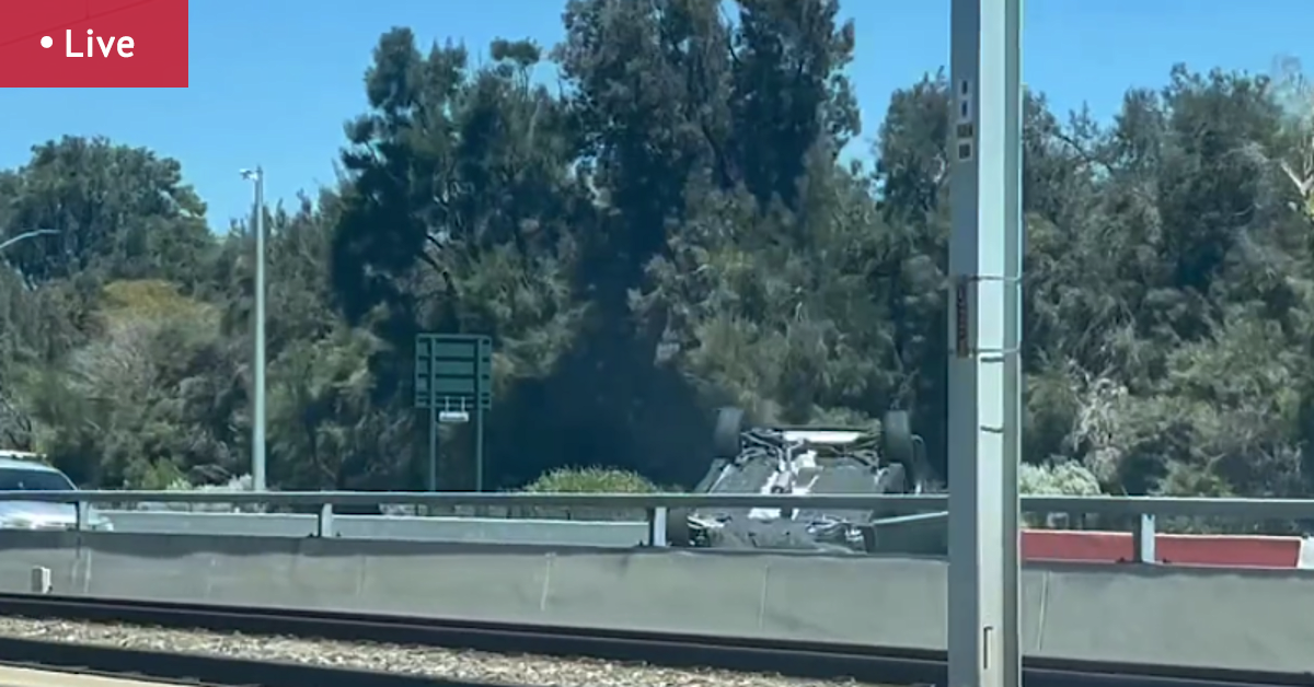 Two people arrested after crashing stolen car