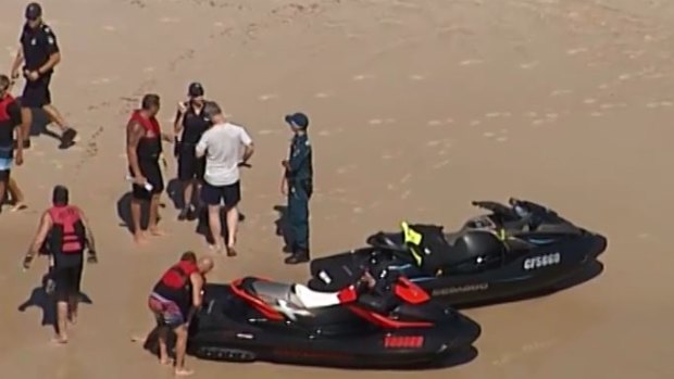 The man was helped back to shore by witnesses who tried to resuscitate him.