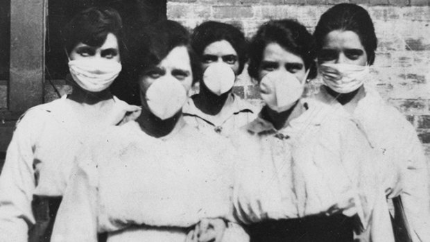 Masks were made compulsory during the Spanish flu outbreak in Australia in 1918-19.