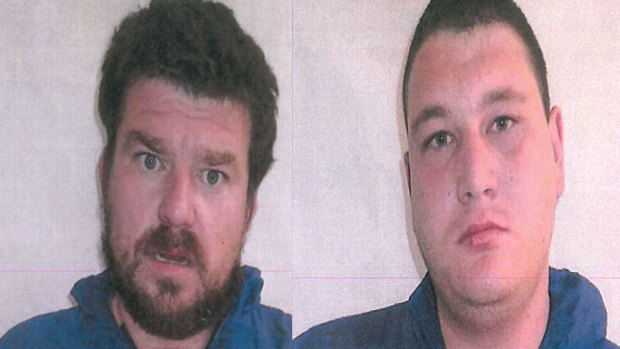 Weglewski (on the left) and Harris on the right were jailed on Friday.