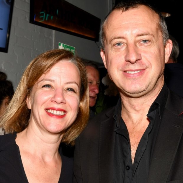 Dyer with her husband, Tom Wright, in 2019.