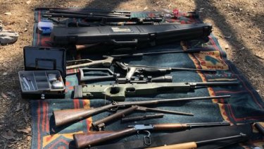 police seize 40 guns grenade and magic