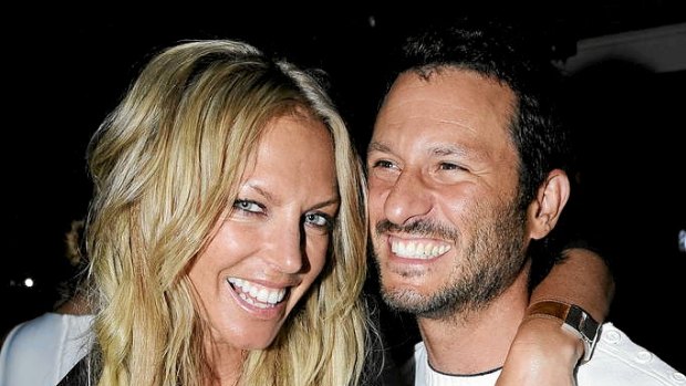 Annalise Braakensiek with her ex-husband Danny Goldberg.