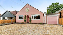 A UK homeowner has spent eight years turning almost every inch of her five-bedroom home into a pink wonderland.
