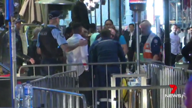 Police were called to the popular nightspot after paramedics were allegedly assaulted. 