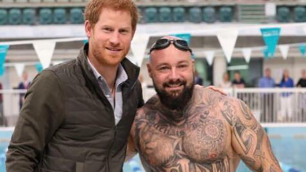 Tyrone Gawthorne, pictured with Prince Harry, has withdrawn from the Invictus Games after it emerged he was facing drugs and weapons charges. 