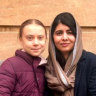 'The only friend I'd skip school for': Greta meets Malala