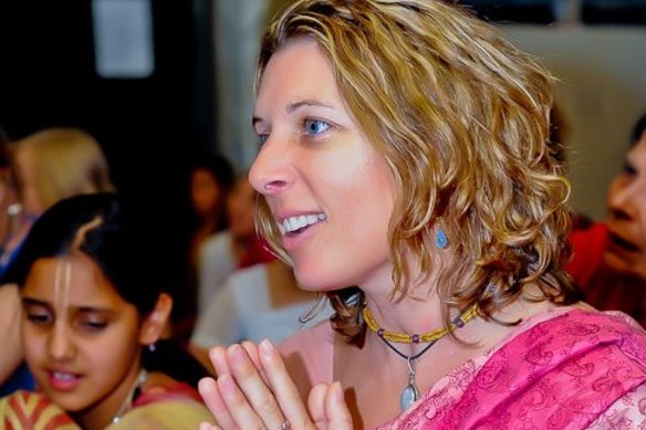 Lila Elizabeth Knights has felt at home in her practices as a Hare Krishna nun.