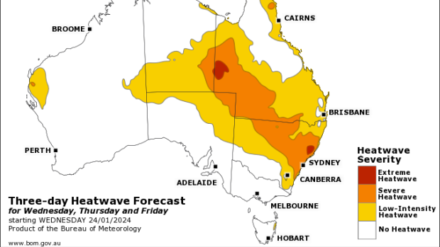 The mid-north coast is predicted to see NSW’s highest temperatures.