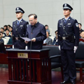 Sun Zhengcai. appears in court in Tianjin.
