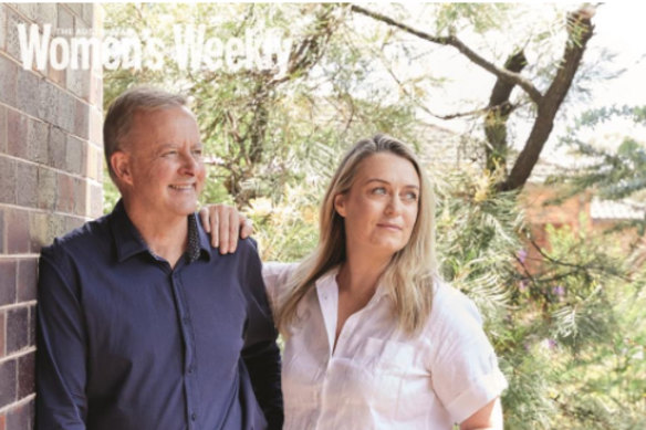 Labor leader Anthony Albanese and his partner Jodie Haydon did an “at-home”-style interview with the Australian Women’s Weekly.