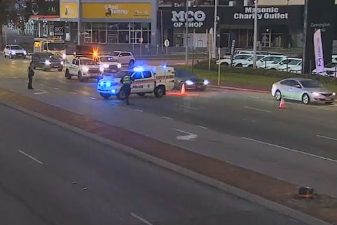 The incident forced the closure of Albany Highway.