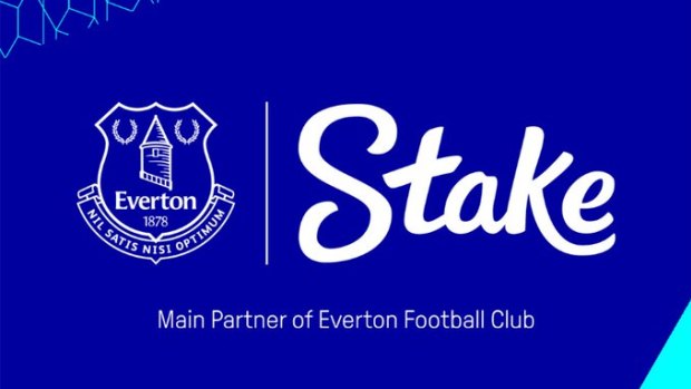 Australian-founded online casino Stake.com has struck a record-breaking sponsorship deal with English Premier League team Everton FC. Source: Twitter 
