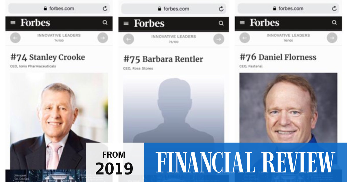 This Ceo Is The Only Woman On A Forbes Top 100 List Of Us Innovators