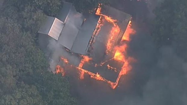 Multiple homes were engulfed in the Bunyip inferno.