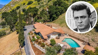 A charming California ranch once owned by musician Johnny Cash has been listed for sale with an asking price of $US1.79 million ($A2.59 million). 