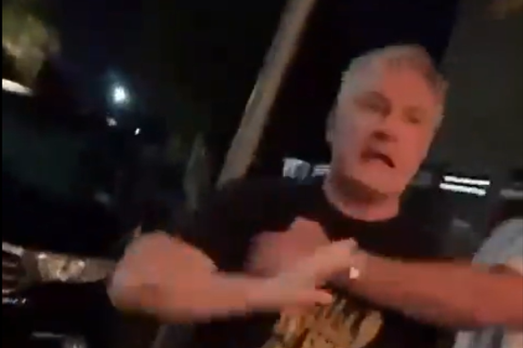 Paul Kent appeared in social media videos of a street fight in Rozelle.