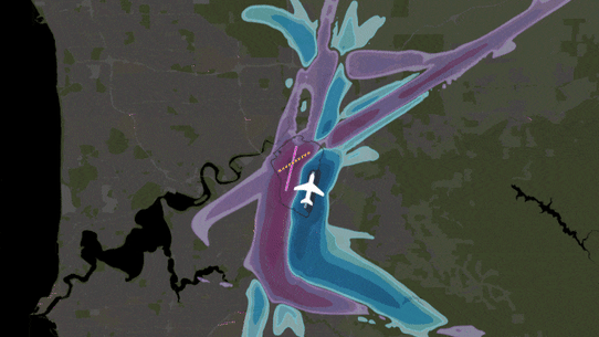 Proposed flight paths contained in Perth Airport’s major development plan show residents living in the eastern suburbs will be among the hardest hit with extra daily “noise events”.