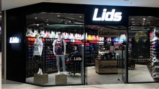 Lids is upbeat about bricks-and-mortar retail in Australia. 