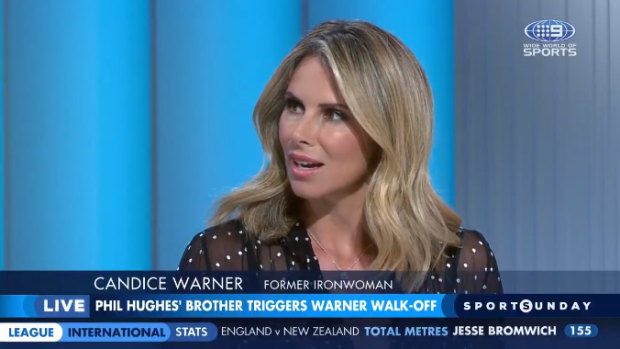 Going public: David Warner's wife, Candice, described the comments directed at her husband as "very hurtful".