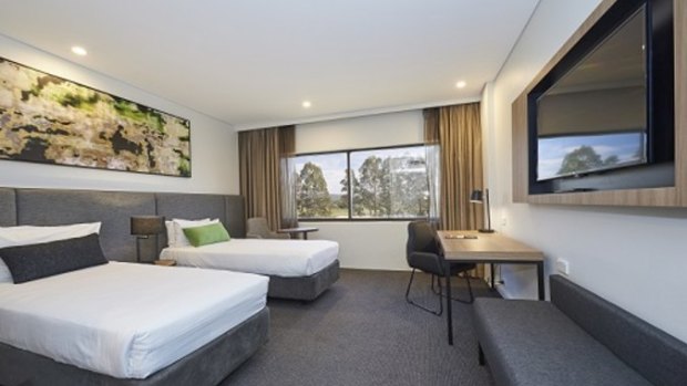 The rooms inside Mercure Hotel at Penrith.