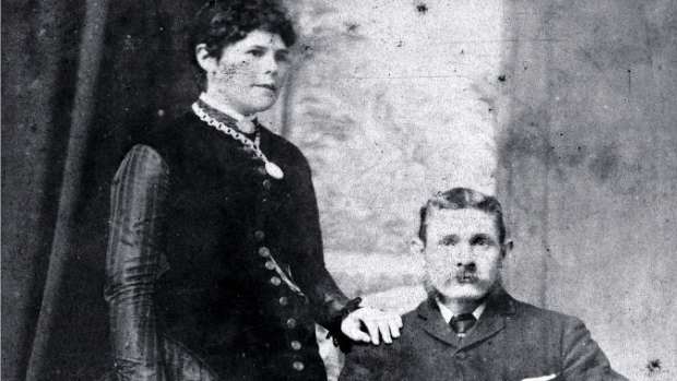 Frederick Deeming and his first wife Marie photographed in Sydney mid 1880s. 