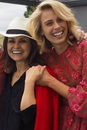 Solid friendship: Lisa Wilkinson and Sylvia Jeffreys.