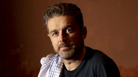 Jock Zonfrillo in pop-up restaurant Orana in Surry Hills in 2019.