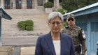 Penny Wong at the DMZ in South Korea. 