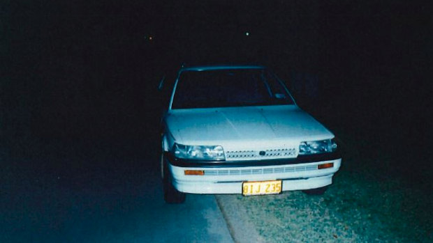 A photo taken of the Toyota Camry the state alleges Mr Edwards used around the same time of the Claremont murders. This photo was taken by the owner the day before he sold it in 1997.