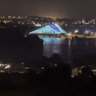 Boorloo Bridge lighting testing. 