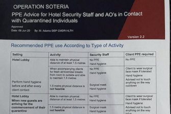 DHHS' advice on PPE dated June 8.