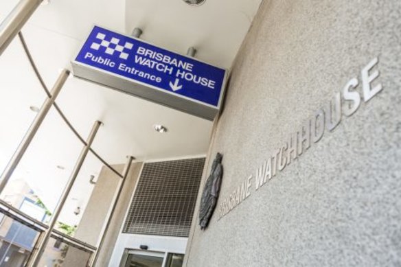 The man was found unresponsive in the police vehicle when it arrived at the Brisbane Watchhouse. 