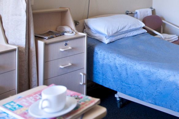 A room at Toowong Private Hospital.