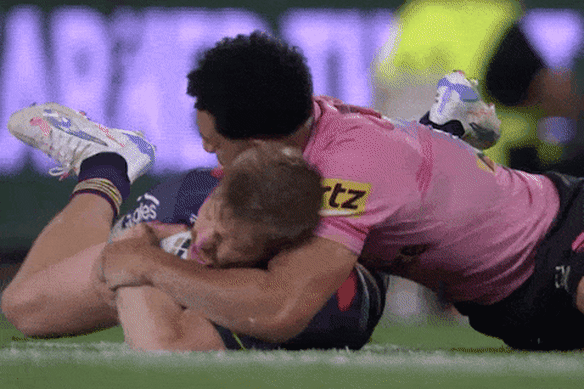 Cameron Munster is accused of biting Paul Alamoti.