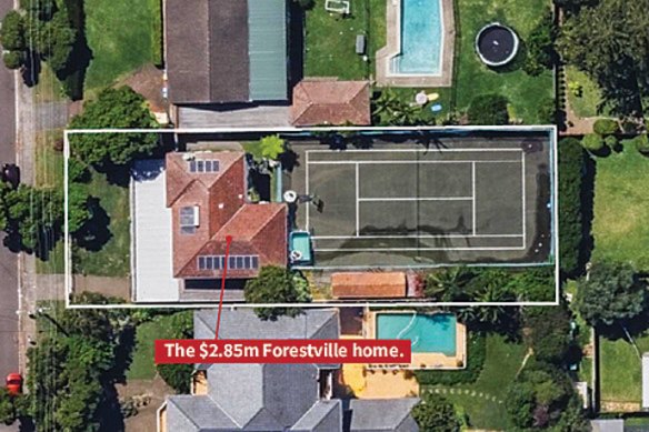 The Forestville home was sold in 2024 for $2.85 million.