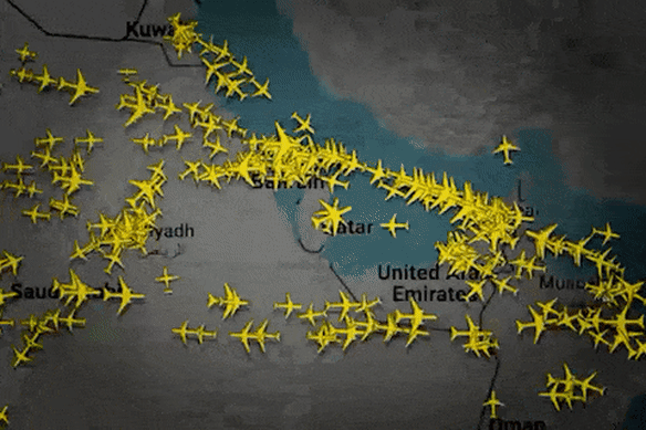 Carriers have spent the past 12 days avoiding airspace near Iran. Overnight, Qatar’s airspace temporarily shut as Iran struck a United States military base.