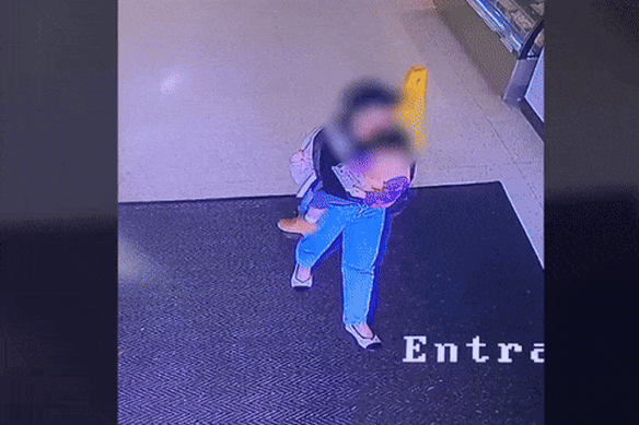 The child was left with facial injuries. 